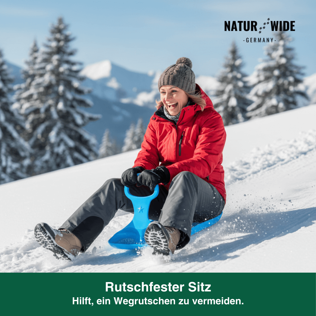 Schneerutscher mit Griffen, Kind & Erwachsene – Ansicht 2
