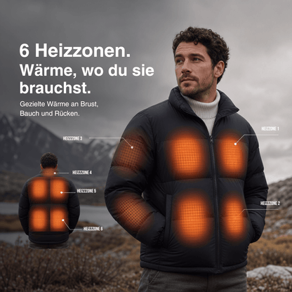 Beheizte Winterjacke mit 6 Heizzonen, 3 Stufen – Ansicht 3