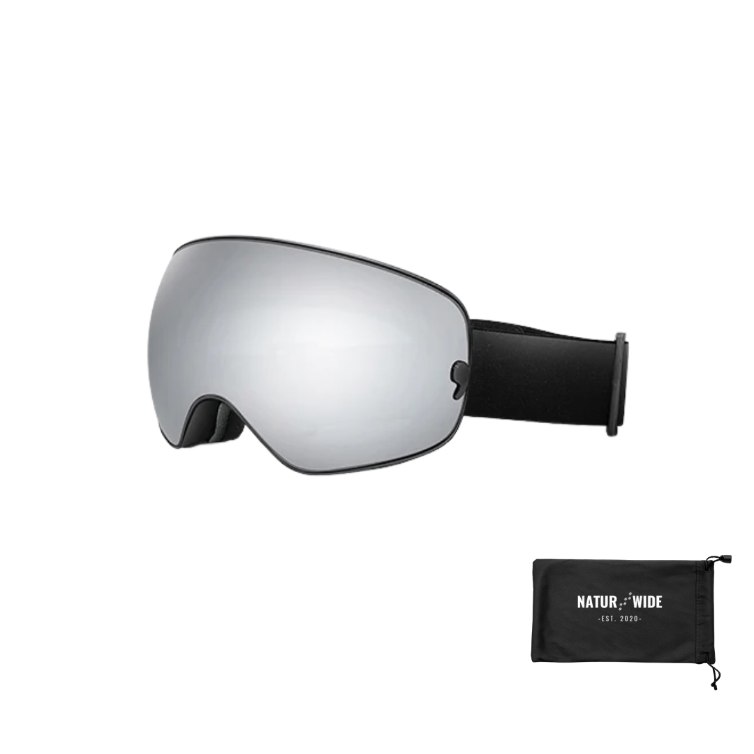 Skixpert Pro Skibrille, UV400 & Anti-Fog – Weiß