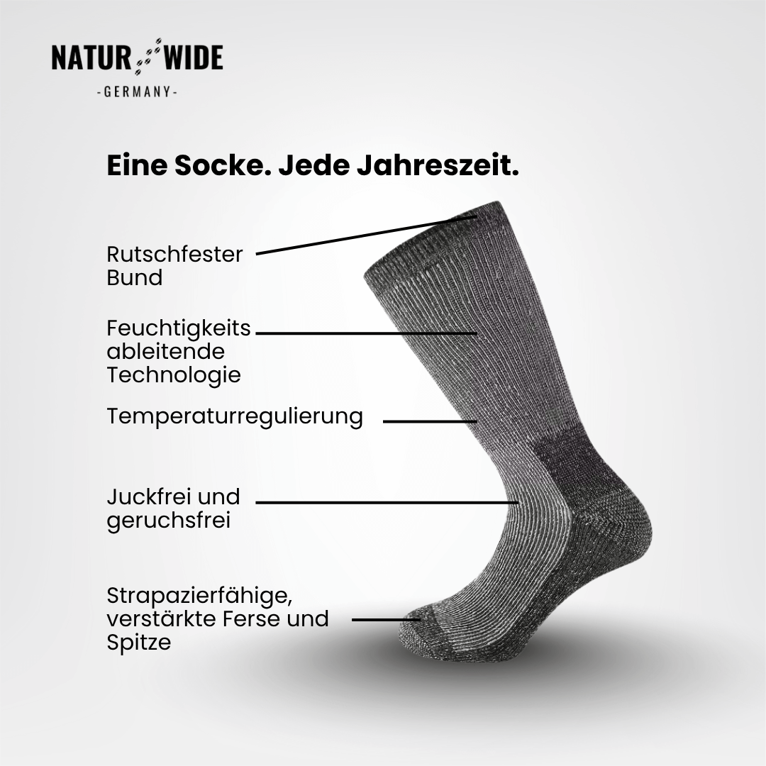 Merino-Wollsocken im 3er-Set, dick & warm – Ansicht 9