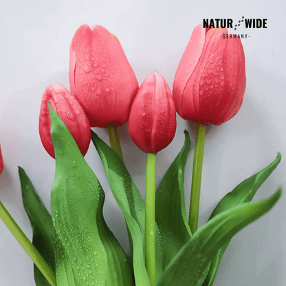 Künstliche Tulpen im 5er-Bund, täuschend echt – Ansicht 7
