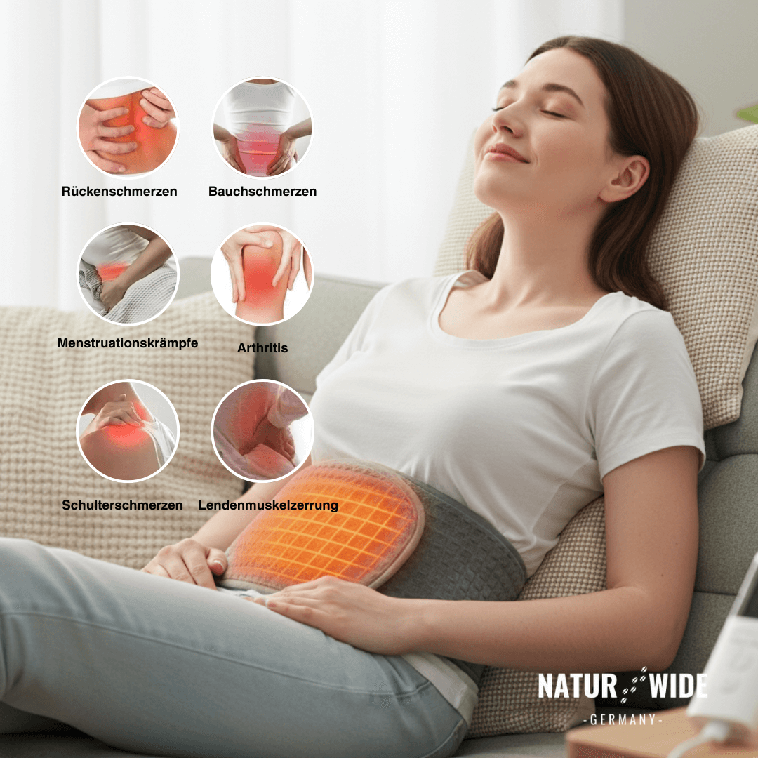 Heizgürtel für Rücken & Bauch, 9 Stufen, Timer – Ansicht 5