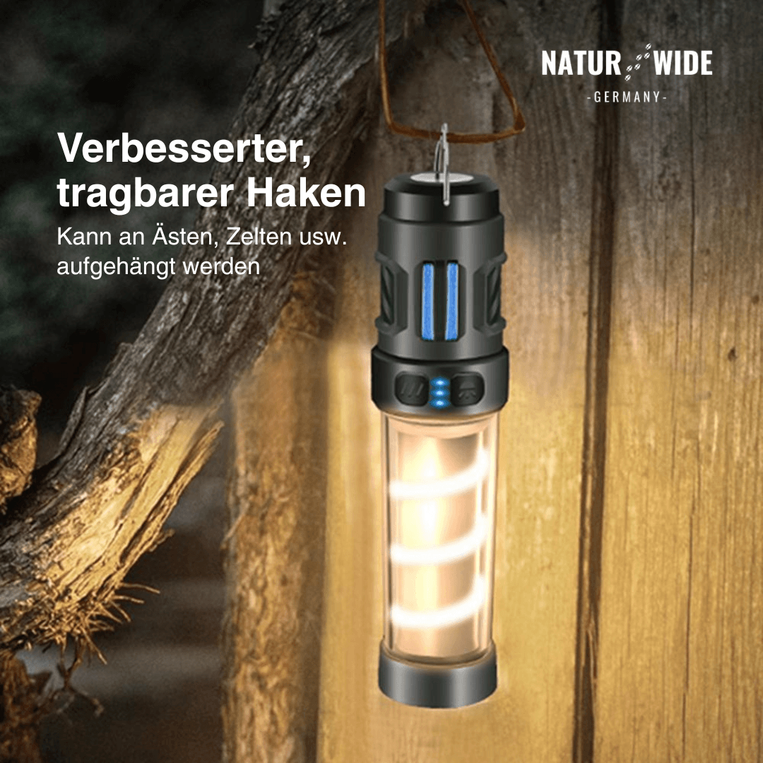 5-in-1-Campinglampe mit Mückenschutz & Stativ – Ansicht 11