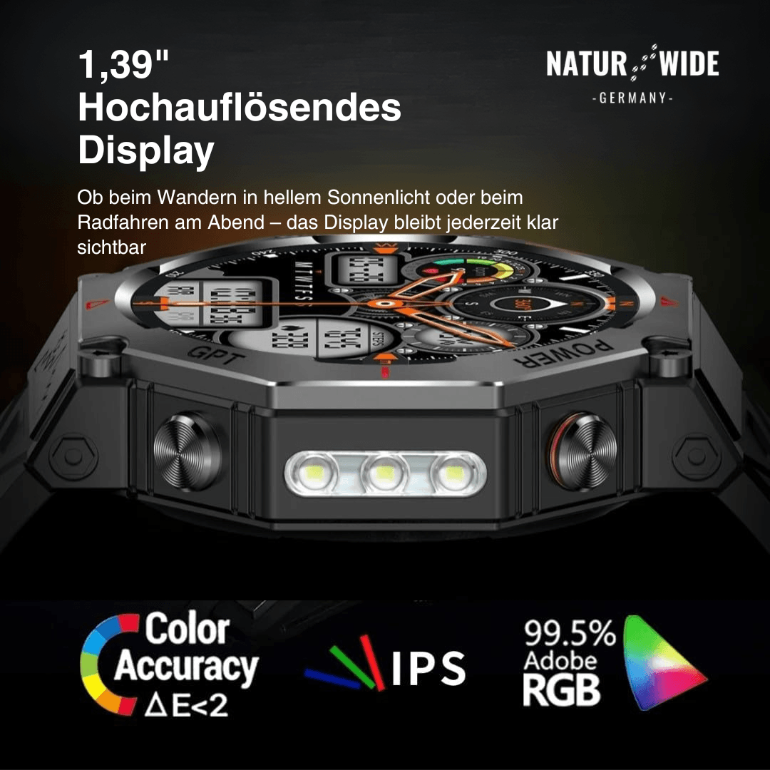 Outdoor-Smartwatch mit GPS, AMOLED & 10 ATM – Ansicht 12