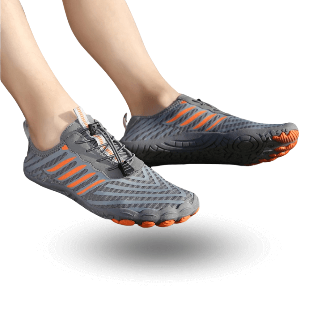 Barfußschuhe Damen & Herren, 4-mm-Sohle – Grau