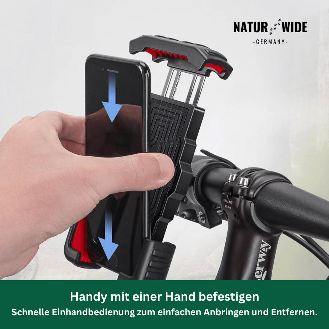 Handyhalter für Fahrrad & Motorrad aus Metall – Ansicht 2