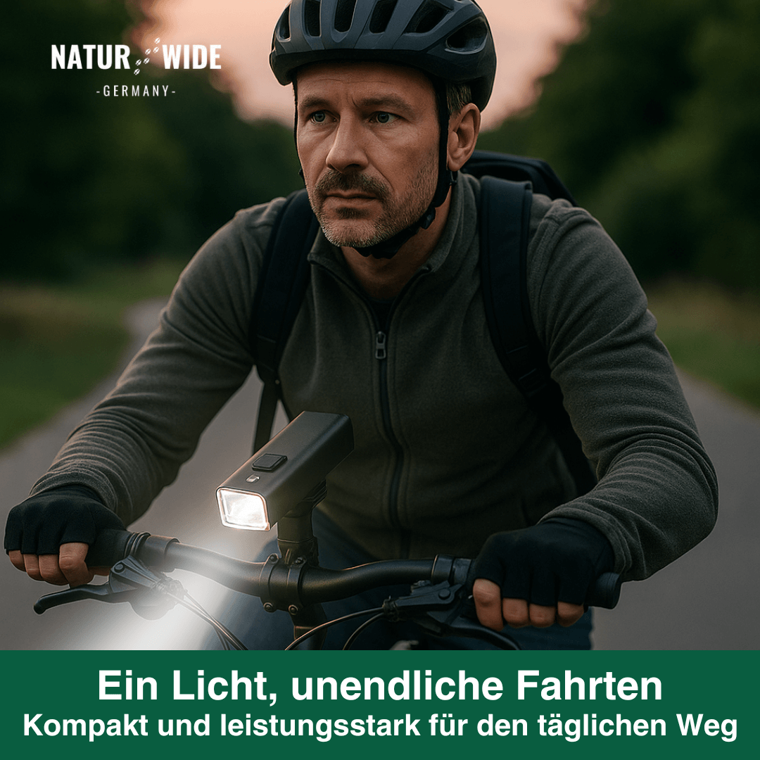 Fahrrad Frontlicht USB, 10.000 mAh mit Powerbank – Ansicht 8