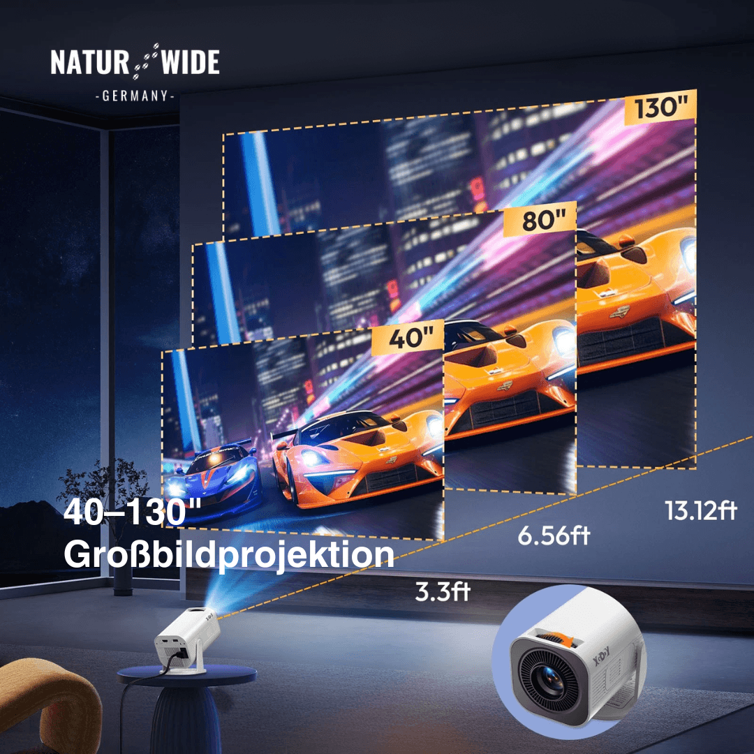 Mini-Beamer mit WLAN, Bluetooth & Android – Ansicht 7