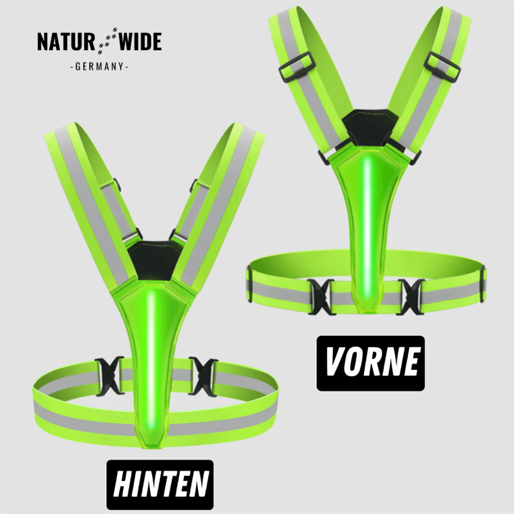 RunSafe LED-Leuchtweste zum Laufen & Radfahren – Ansicht 6
