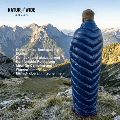 Daunenschlafsack 90 % Gänsedaunen, 725 g – Ansicht 10