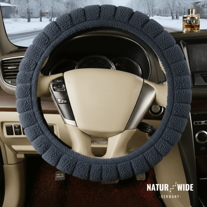 Plüsch-Lenkradhülle für den Winter, 38 cm – Ansicht 9