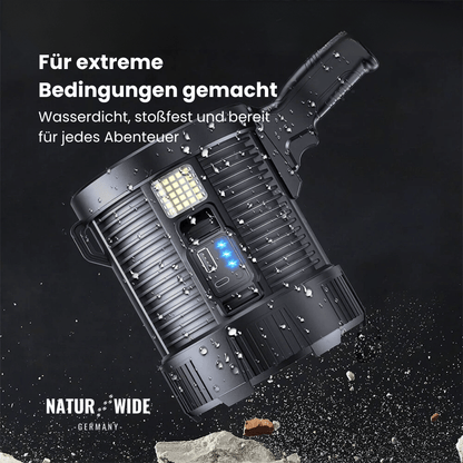 LED-Handstrahler mit Akku, Solar & Powerbank – Ansicht 11