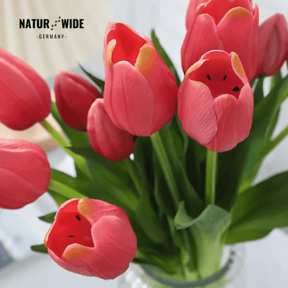 Künstliche Tulpen im 5er-Bund, täuschend echt – Ansicht 11