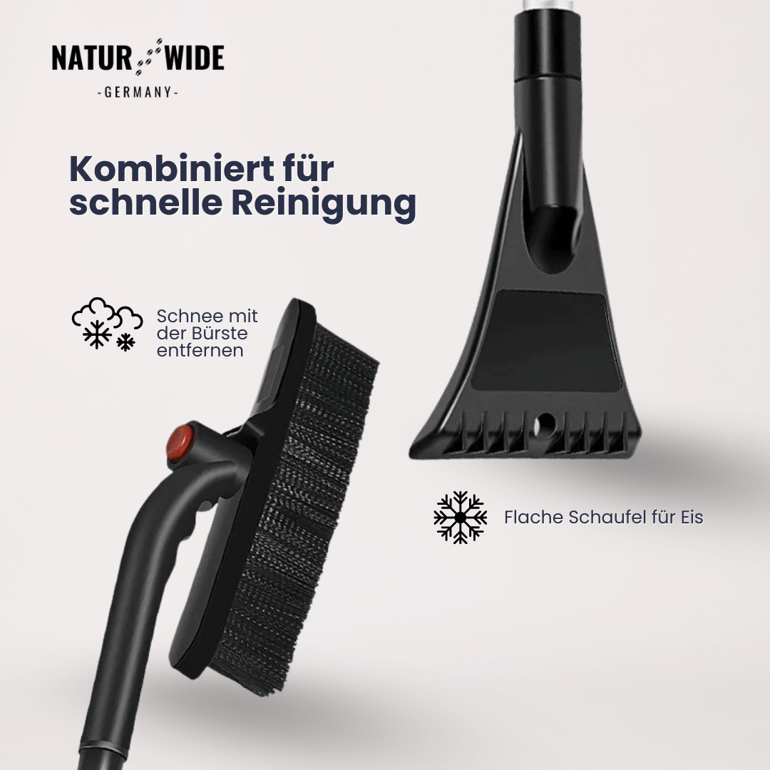Teleskop-Schneebürste mit Eiskratzer, 2-in-1 – Ansicht 7