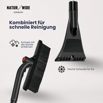 Teleskop-Schneebürste mit Eiskratzer, 2-in-1 – Ansicht 7