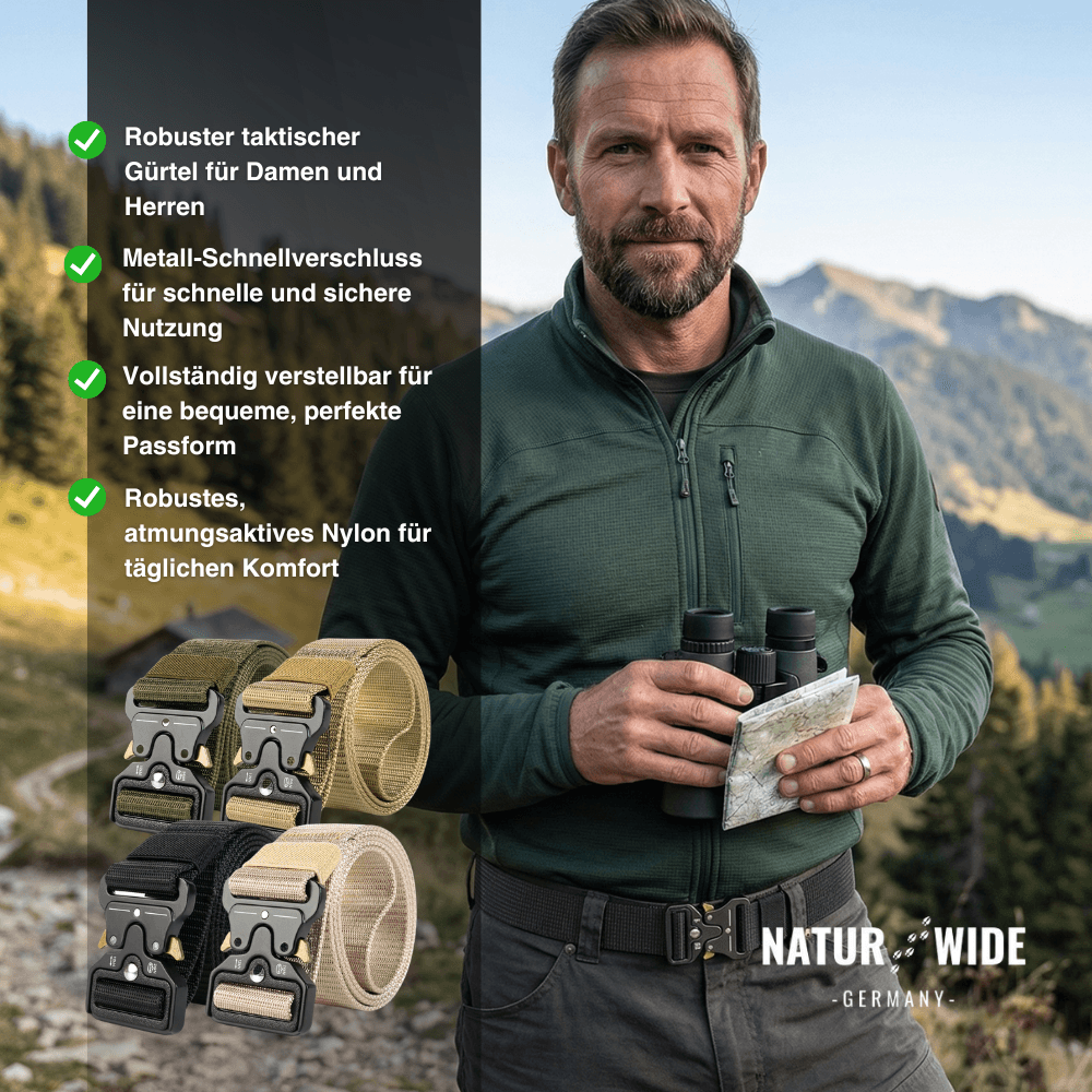 Taktischer Nylon-Gürtel mit Schnellverschluss – Ansicht 2