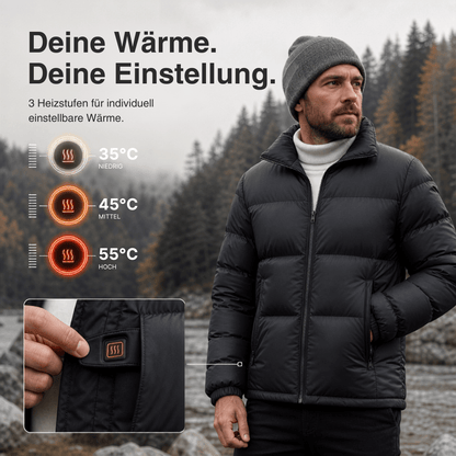 Beheizte Winterjacke mit 6 Heizzonen, 3 Stufen – Ansicht 9