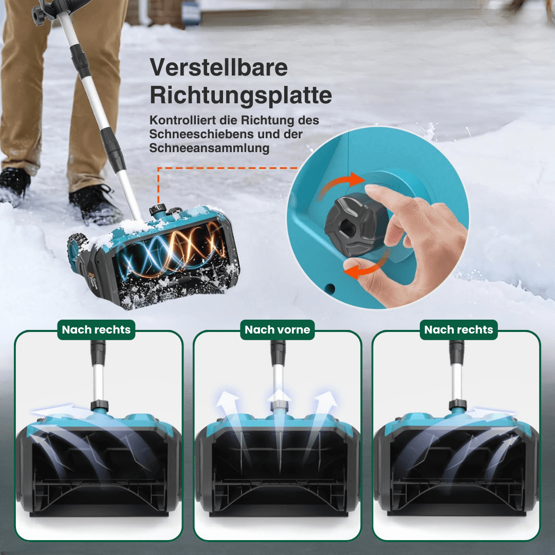 Akku-Schneefräse 3500 W, bürstenlos, mit Rädern – Ansicht 10