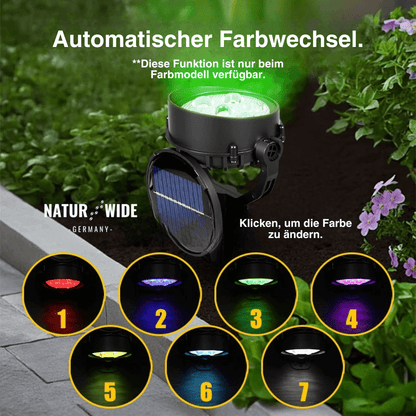 Solar-Gartenstrahler 2er-Set, IP65, verstellbar – Ansicht 12
