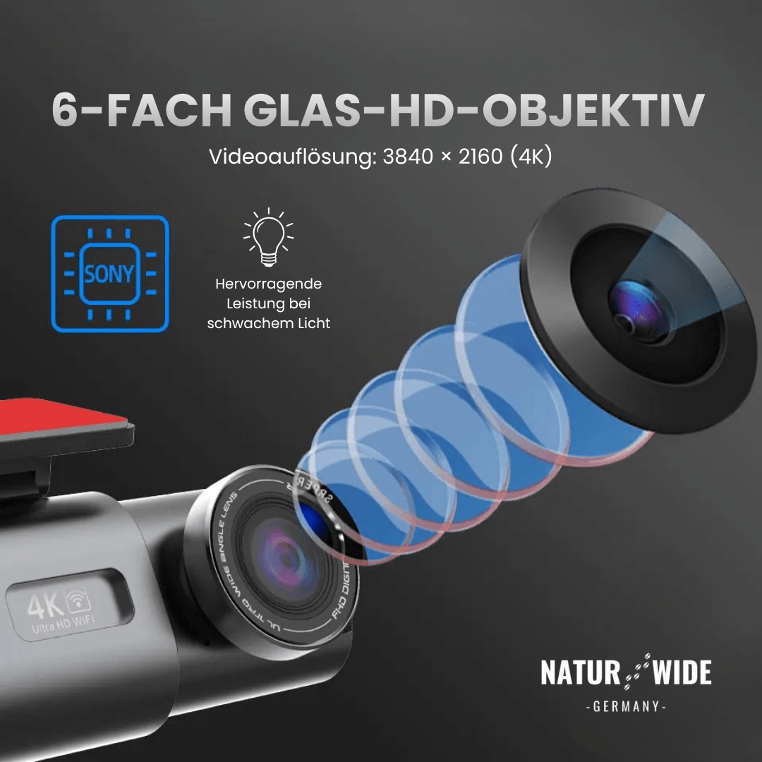 4K-Dashcam mit Sony-Sensor, WLAN & App – Ansicht 8