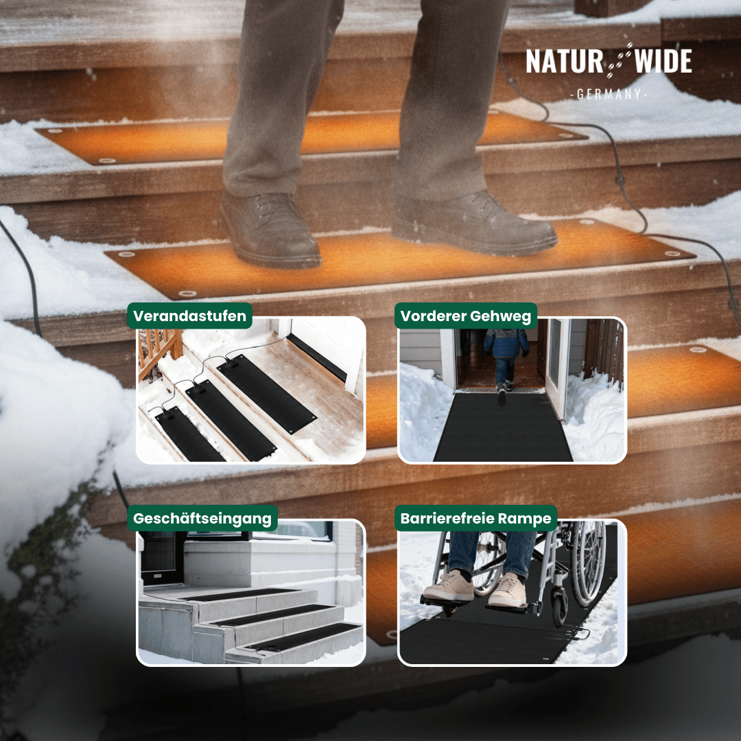 Beheizte Schneeschmelzmatte für Treppe & Weg – Ansicht 12