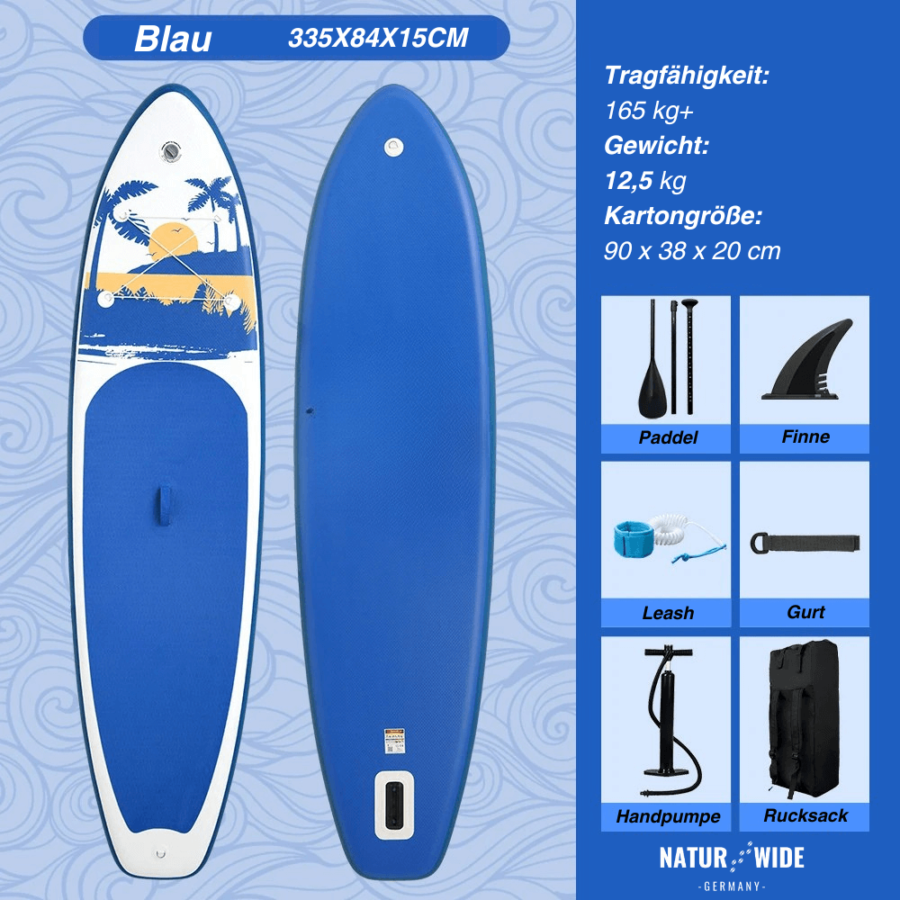 Aufblasbares SUP-Board 350 cm, Komplettset – Ansicht 10