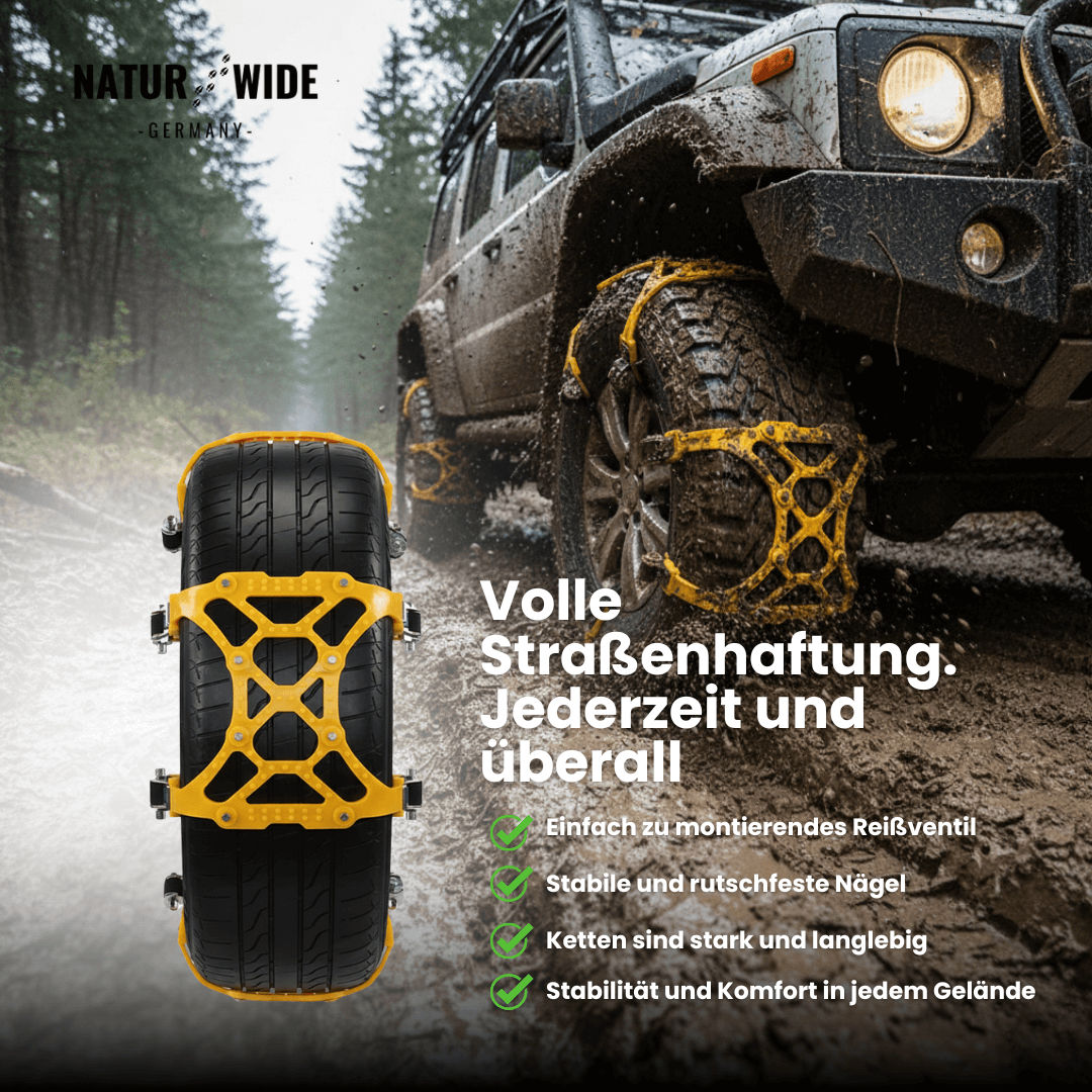 Schnee-Traktionshilfen, 3er-Set für einen Reifen – Ansicht 8