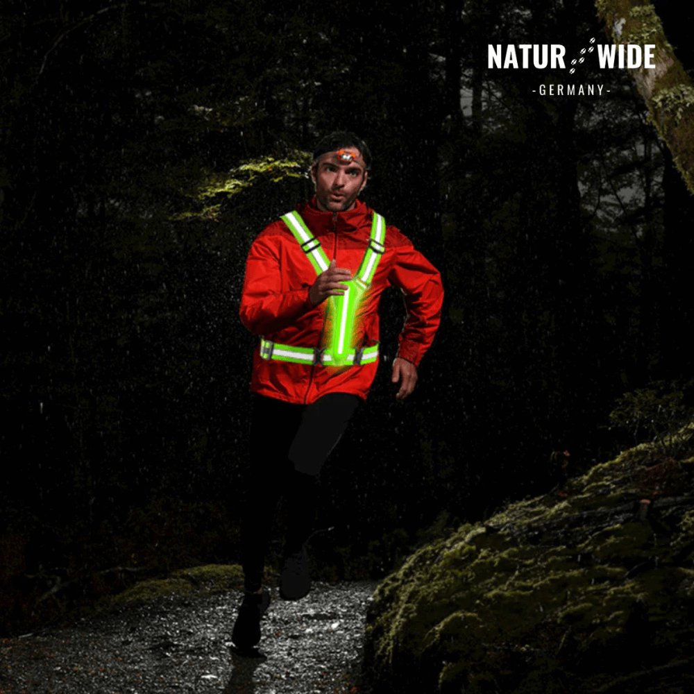 RunSafe LED-Leuchtweste zum Laufen & Radfahren – Ansicht 4