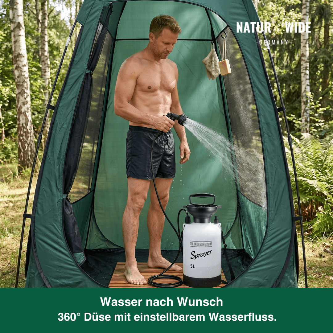 Campingdusche mit Handpumpe, 3, 5 oder 8 Liter – Ansicht 6
