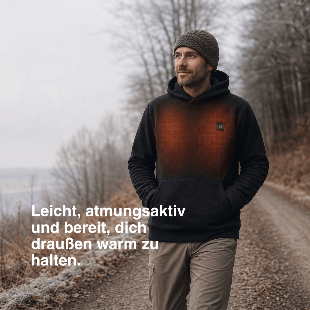 USB beheizter Hoodie mit Reißverschluss, unisex – Ansicht 12