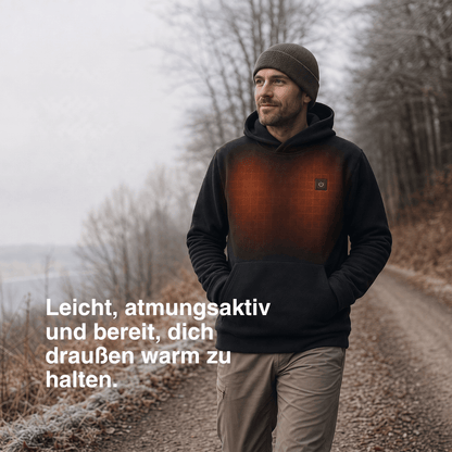 USB beheizter Hoodie mit Reißverschluss, unisex – Ansicht 12