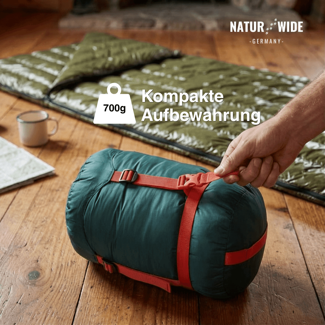 Daunenschlafsack 90 % Gänsedaunen, 725 g – Ansicht 11