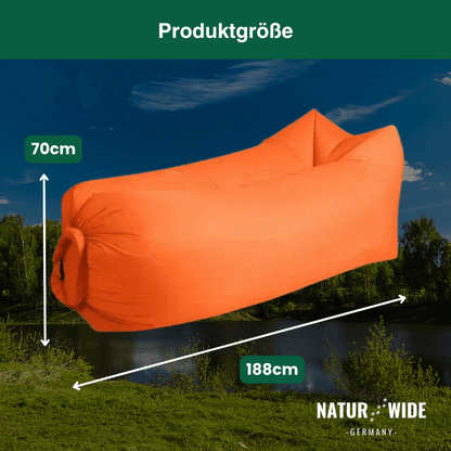 Aufblasbares Luftsofa ohne Pumpe, 200 × 70 cm – Ansicht 7