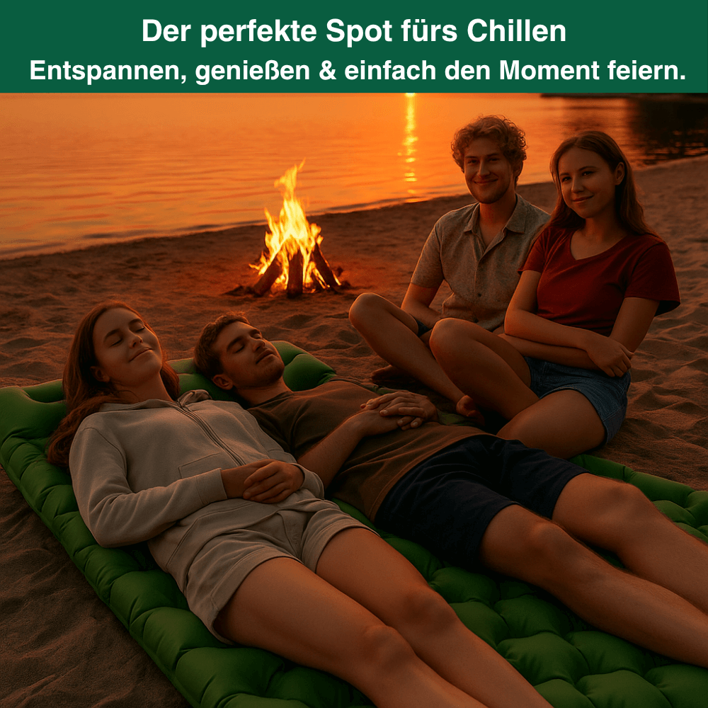 Doppel-Isomatte für 2 Personen mit Fußpumpe – Ansicht 3