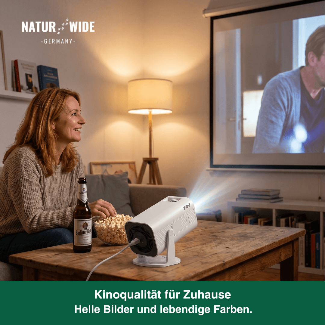 Mini-Beamer mit WLAN, Bluetooth & Android – Ansicht 2