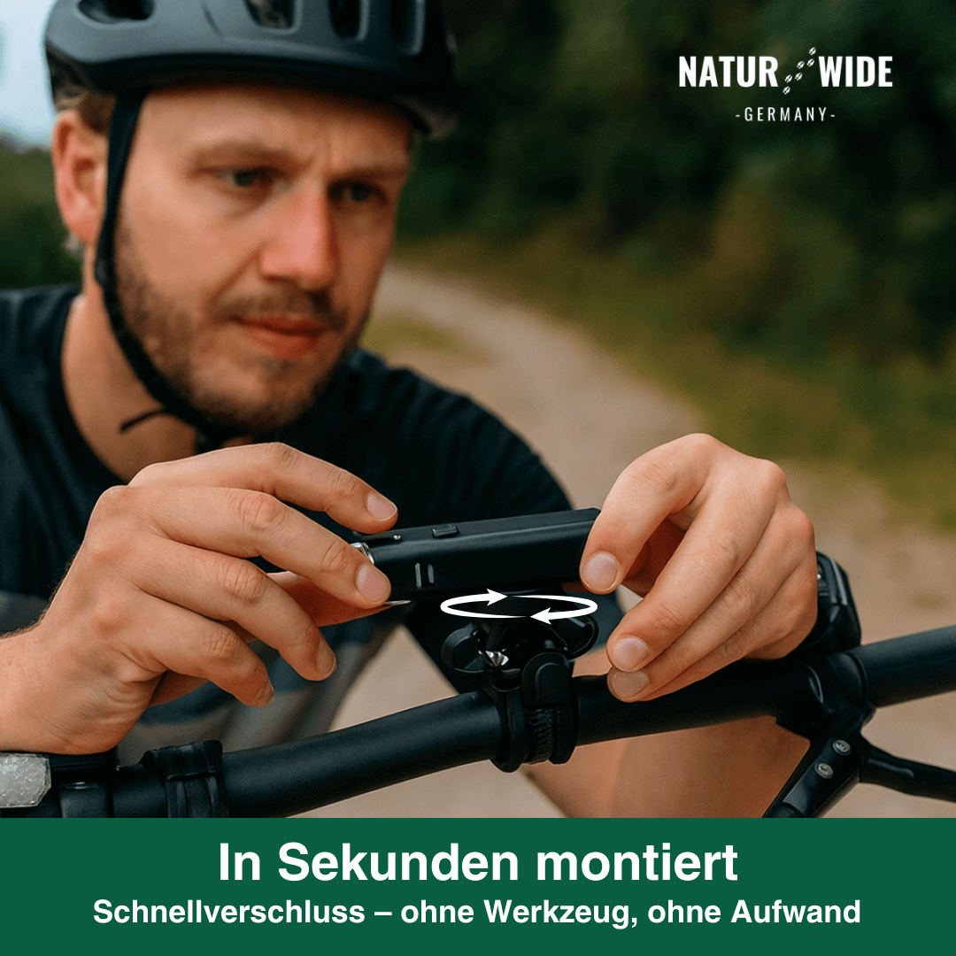 Fahrrad Frontlicht USB, 10.000 mAh mit Powerbank – Ansicht 6