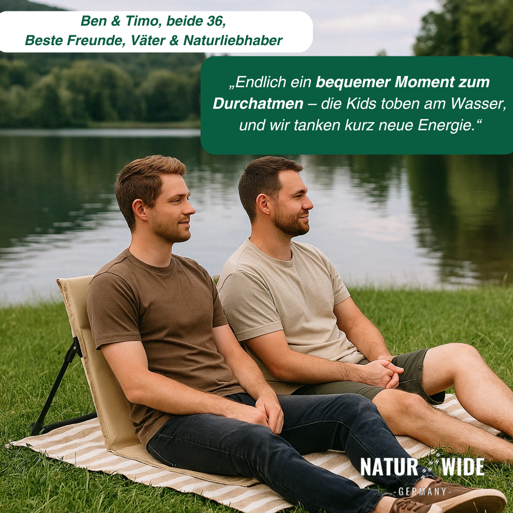 SitzFix Bodenstuhl mit Rückenlehne, nur 500 g – Ansicht 11