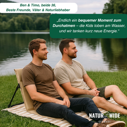 SitzFix Bodenstuhl mit Rückenlehne, nur 500 g – Ansicht 11