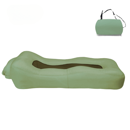 Aufblasbares Sofa-Luftbett ohne Pumpe, 200 kg – Grün