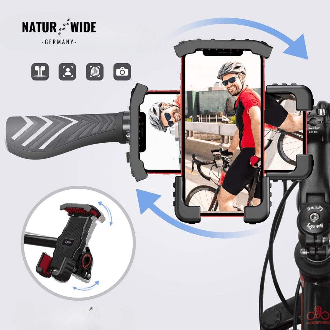Handyhalter für Fahrrad & Motorrad aus Metall – Ansicht 13