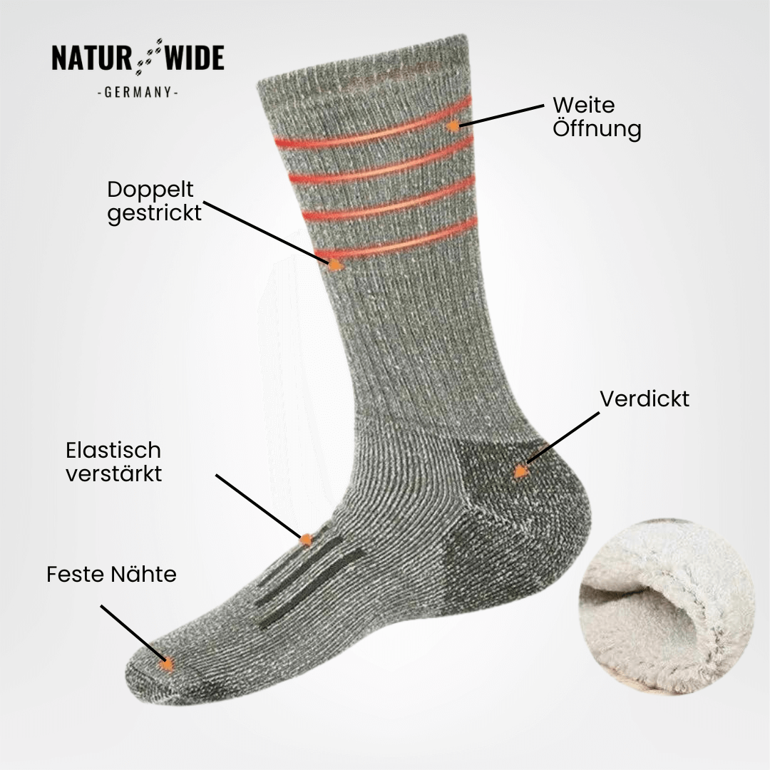 Merino-Wollsocken im 3er-Set, dick & warm – Ansicht 11