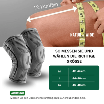 Gestrickte Kniebandage mit Silikonring, M–XL – Ansicht 14