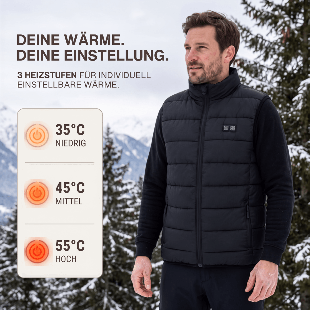 Beheizte Weste mit 9 Heizzonen für Powerbank – Ansicht 5