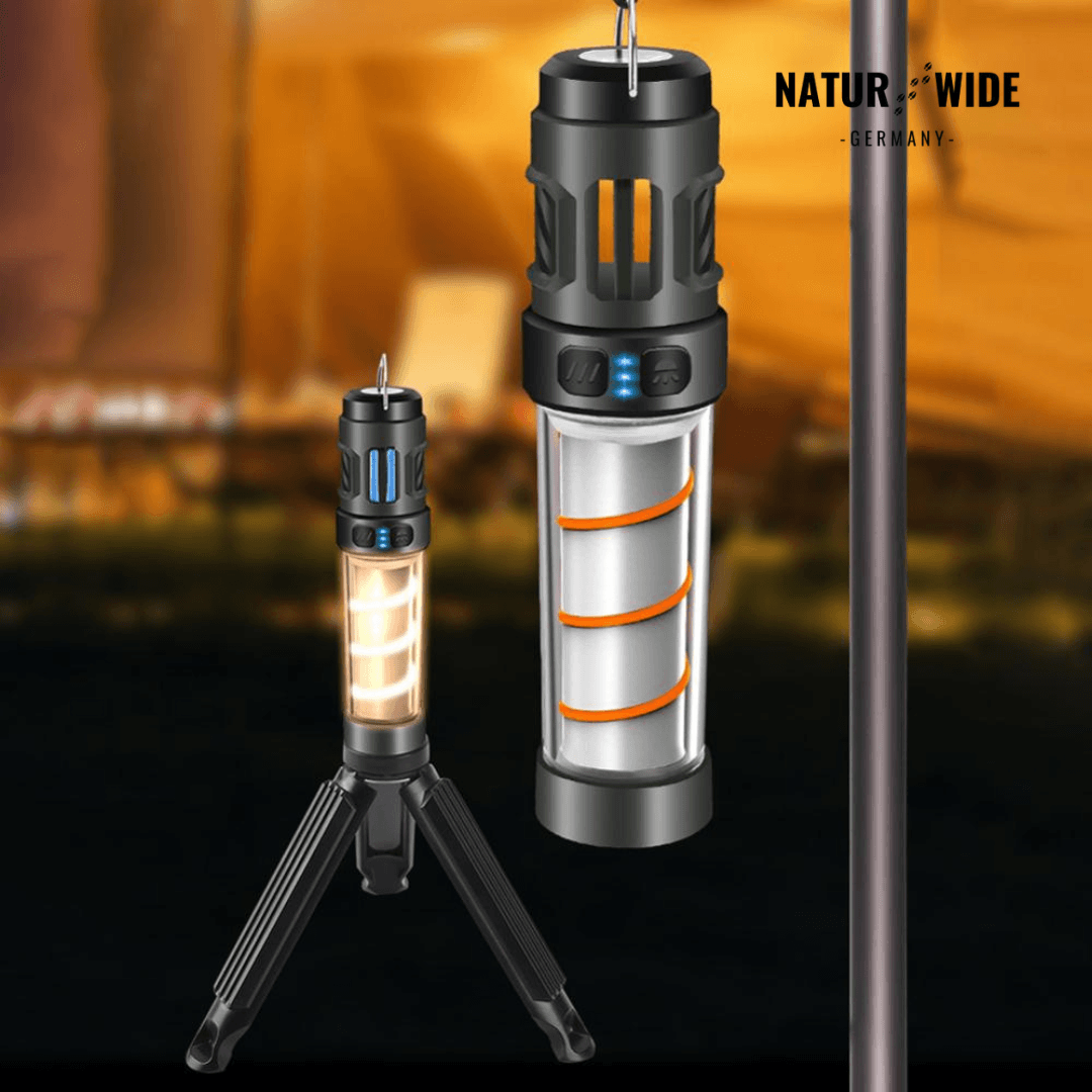 5-in-1-Campinglampe mit Mückenschutz & Stativ – Ansicht 12