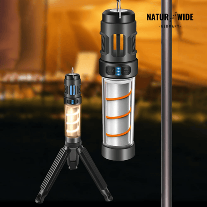 5-in-1-Campinglampe mit Mückenschutz & Stativ – Ansicht 12