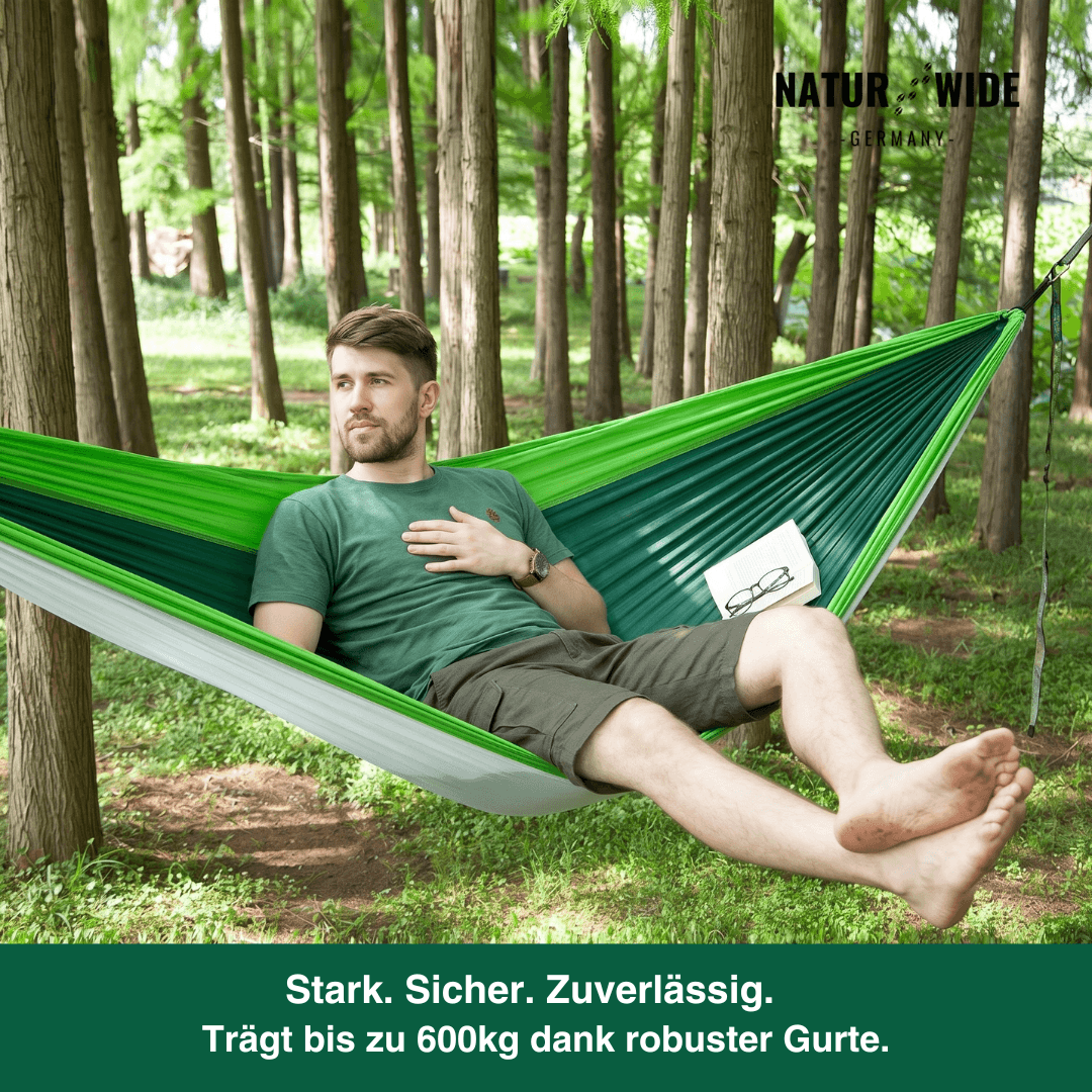 Camping-Hängematte mit Moskitonetz & Tarp – Ansicht 2