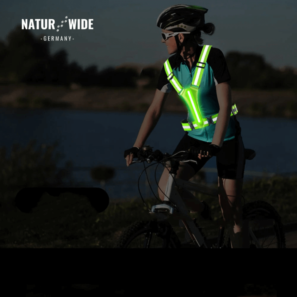 RunSafe LED-Leuchtweste zum Laufen & Radfahren – Ansicht 2