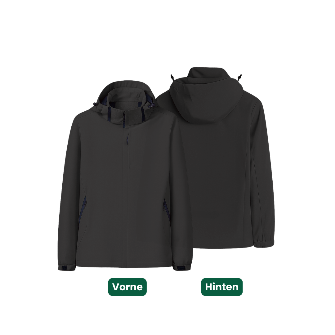 Leichte Regenjacke, 10.000 mm, abnehmbare Kapuze – Ansicht 16