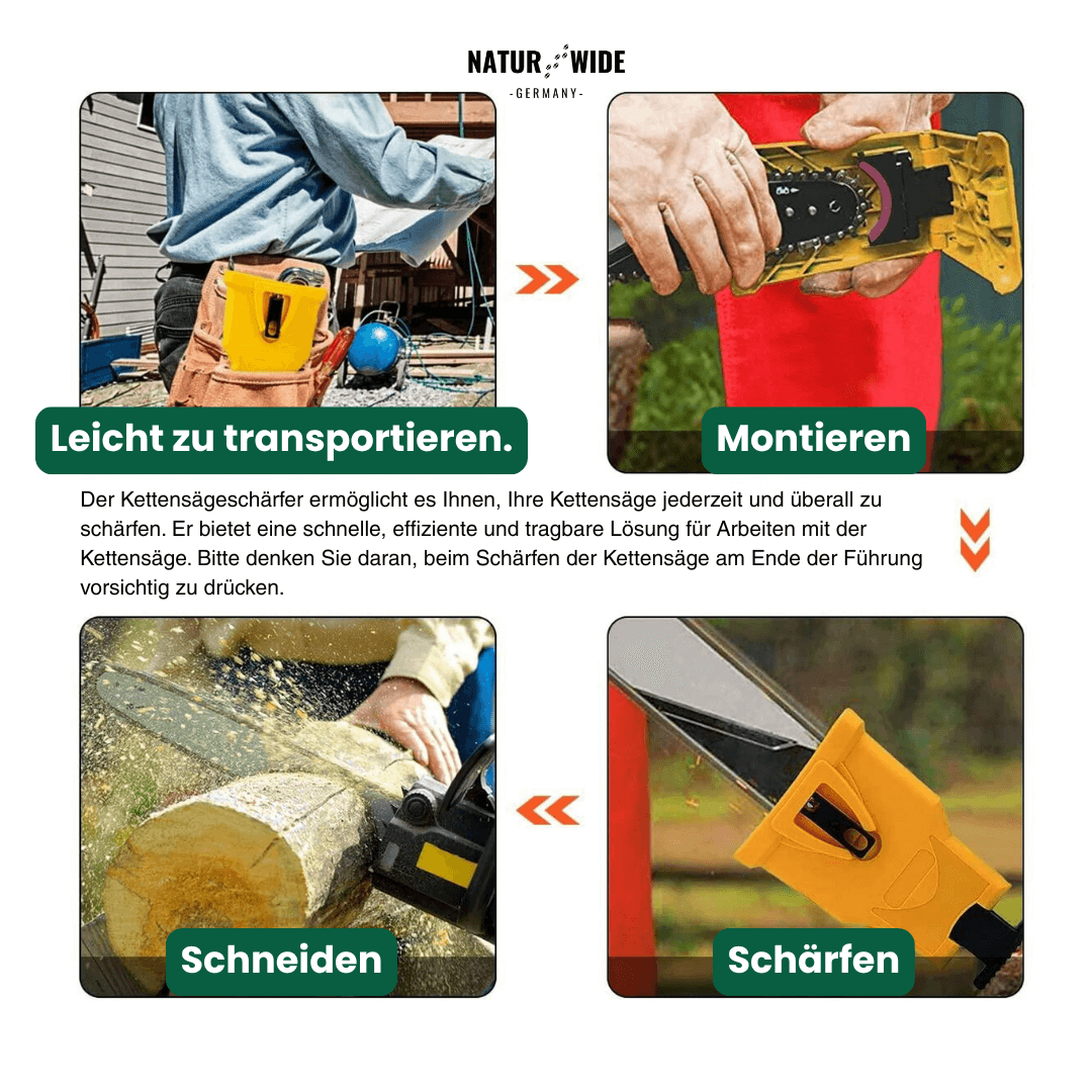 Kettensägen-Schärfgerät fürs Schwert, 35–50 cm – Ansicht 2