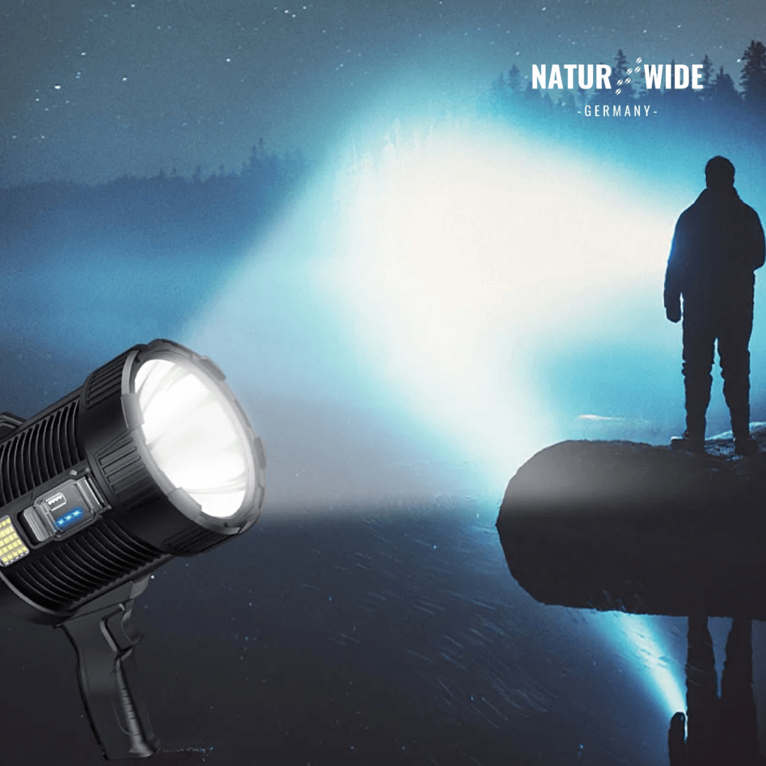 LED-Handstrahler mit Akku, Solar & Powerbank – Ansicht 17